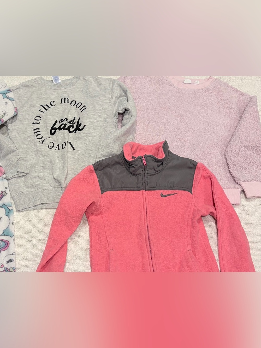 Girls Size 6 6X 7 Sweatshirt Fleece Lot Nike Gap Kids Rabbit Skins